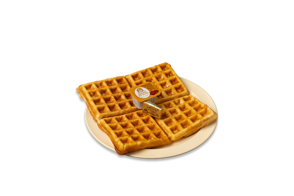 Waffles with Butter & Syrup