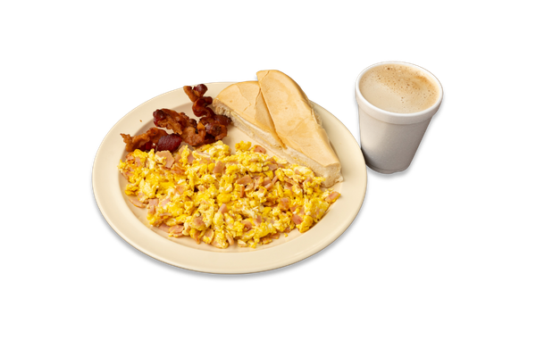 Ham, Bacon & Eggs Breakfast