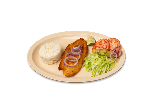 Fish Fillet with Rice & Salad