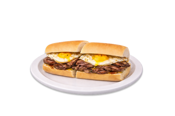 Steak Sandwich with 2 Eggs